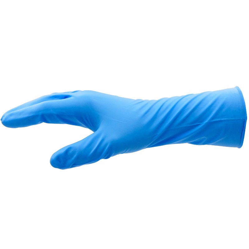 High Risk MED Nitril-Untersuchungshandschuhe, Premium Qualität, EN 455, 30cm, blau, ungepudert, 50 St./Box 